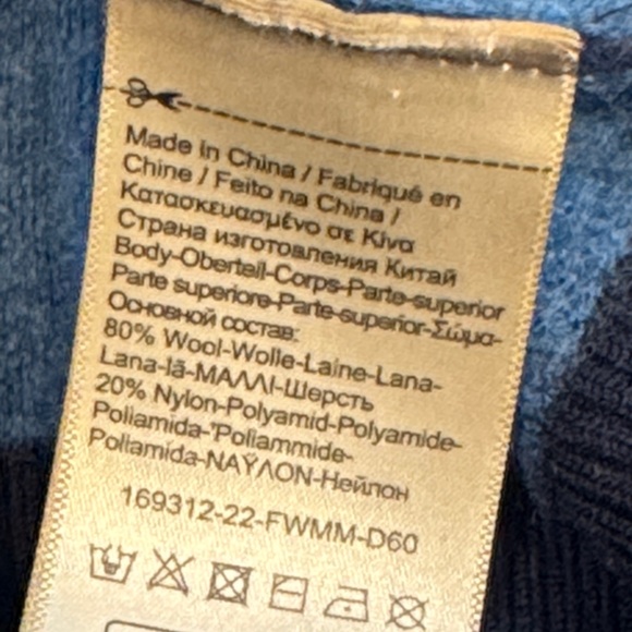 Scotch & Soda Amsterdam Wool Blend Navy Hoodie - XL - Picture 7 of 7